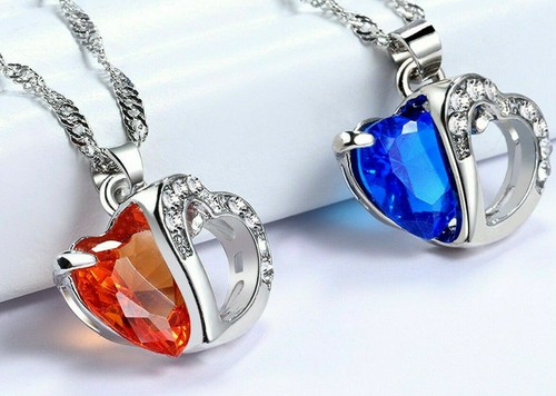 Collana donna cuore pietra - in,
