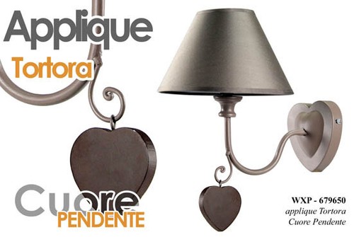 Applique lampada parete cuore - applique,