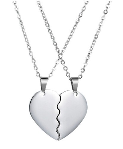 Ciondolo cuore spezzato - spezzato, xl