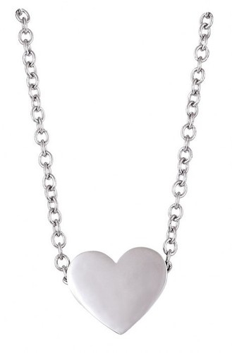 Pendente acciaio cuore - pendente, con