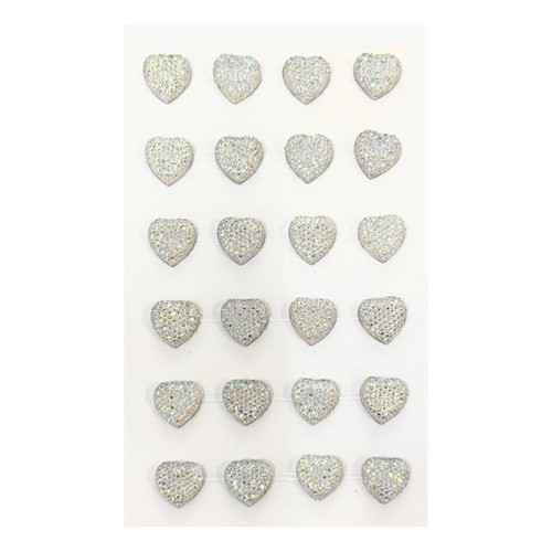 Cuori glitter adesivi da - 72,