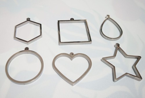 1pz ciondoli charm - open, back