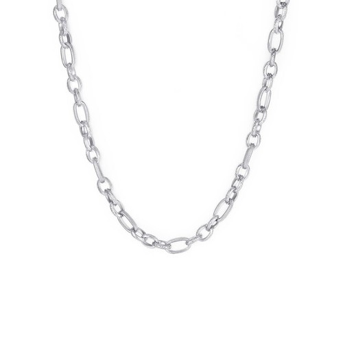 Collana catena acciaio - collana,