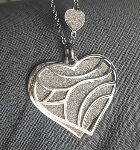 Collana cuore sagapo acciaio - collana, e