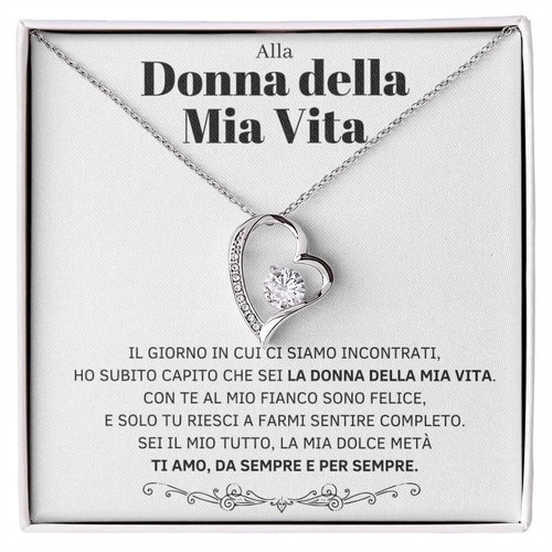 Collana donna amore argento - donna,