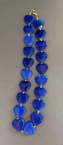 Collana donna cuori blu - , in