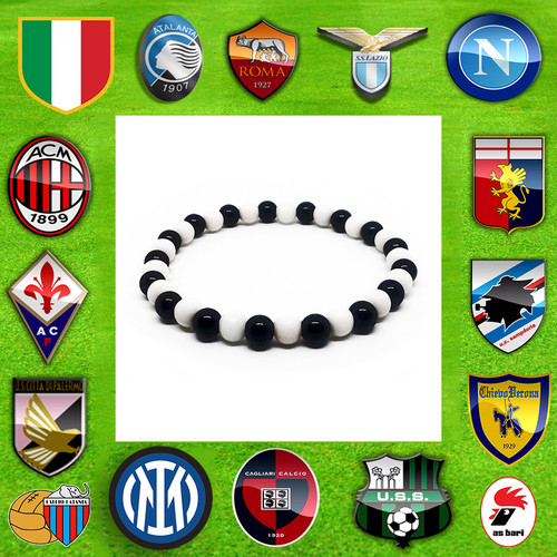 Bracciale perle 6mm squadra - bracciale,