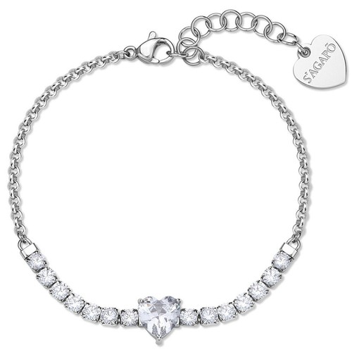 Bracciale donna cuore bianco - donna,