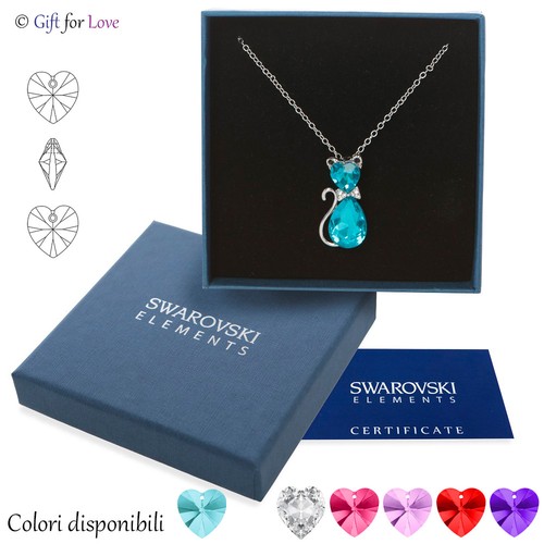 Collana argento swarovski - argento,