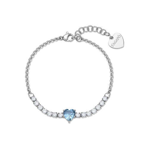 Sagapo bracciale cuore azzurro - bracciale,